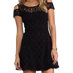 FREE PEOPLE Kiss The Sun Black Dress Small S
